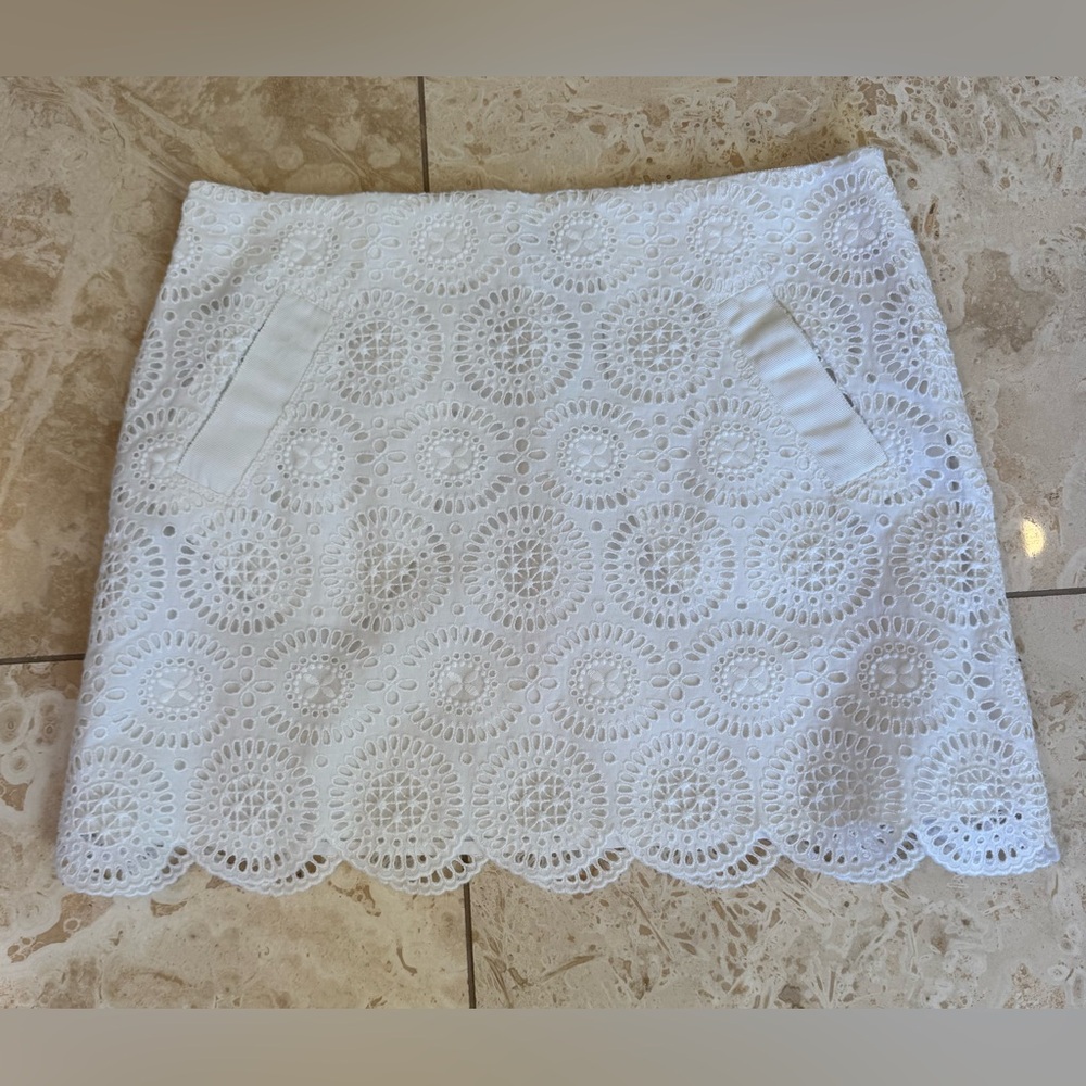 J Crew Eyelet Skirt